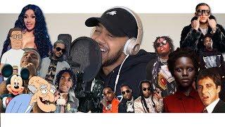 Hit Rap Songs in Voice Impressions 2! | M**der On My Mind, Space Cadet, Act Up + More!