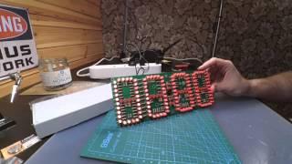 #7 Large Screen Remote Clock Electronic DIY Kit Aluminum Cover - Banggood SKU206172