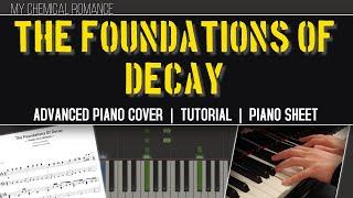 My Chemical Romance - The Foundations Of Decay | Advanced Piano Cover | Tutorial | Sheet