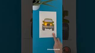 Look, I made a jeep with working lights out of paper