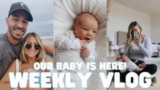 WEEKLY VLOG: meet our baby Logan, Snoo Bassinet honest review, breastfeeding & how we've been