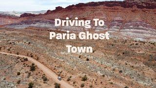 Driving to Paria Ghost Town In Grand Staircase Escalante