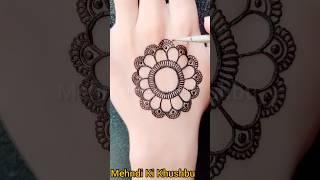 Gol tikki mehndi design simple and easy | #tikkimehndi #henna #shorts