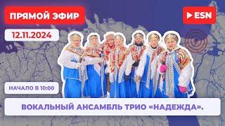 12.11.2024 прямой эфир вокальный ансамбль трио «Надежда». Начало 10.00 часов