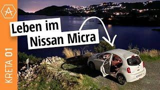 Das Microcamper Experiment: Leben im Nissan Micra | Vanlife auf Kreta 01