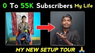 My New Setup Tour || 0 To 55K Subscribers kannada tech edits