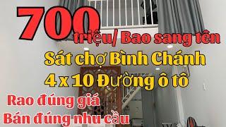 Nhà sát chợ Bình Chánh chỉ 700 triệu. Đường ô tô vào tận nhà | Phương Hiền Nhà Bình Chánh