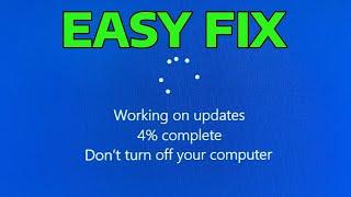 How To Fix Working on Updates Don't Turn off Your PC This Will Take a While in Windows