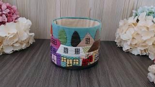 DIY Multipurpose Storage Fabric -  Fabric Box -  Patchwork Ideas - Washable - Full Hand Sewing