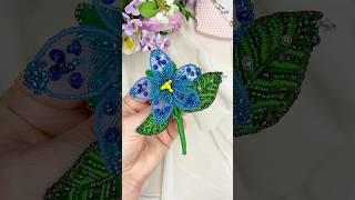 Брошь «Цветок». В наличии! #броширучнойработы #embroidery #вышивкабисером #брошьцветок #брошка