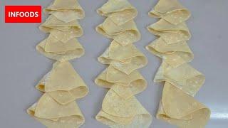 How to Fold a Samosa Pocket Easy Method | How to Make Samosa Pockets | Samosa Recipe | Infoods