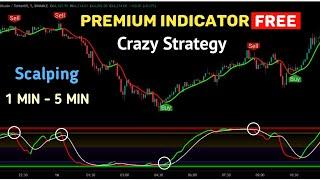 Crazy Scalping Strategy: NEW premium indicator Free : forex & crypto, stock market 5 min bitcoin