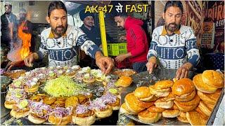 OP Speedy Baap Bete ka Toofani Tadka Punjabi Burger | Street Food India