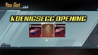 Koenigsegg Crate Opening  PUBG Mobile Kr