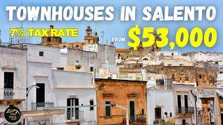 Affordable Italian Townhouses from $53K: 7% Tax Rate & Close to the Beach in Puglia, Salento!