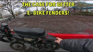 The Case For Better E-Bike Fenders! #ebike #rain #bike #roadtrip