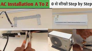 Split AC Ko Kaise Lagaye ! Split AC Installation ! Split Air Conditioner Fitting