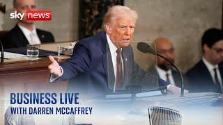 How big of a 'disturbance' could the Trump tariffs be? | Business Live with Darren McCaffrey