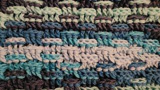 One Row Basketweave Stitch - Crochet Tutorial!