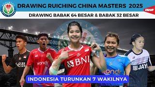 Hasil Drawing Ruiching China Masters 2025 ~ Indonesia Turunkan 7 wakinya