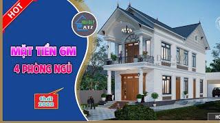 Nhà Đẹp ATZ số 215/Mẫu nhà mái thái 2 tầng mặt tiền 6m, 4 phòng ngủ