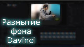 Как размыть фон в Davinci resolve