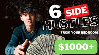 6 Side Hustles to Start From Your Bedroom // Make $1000 a Month