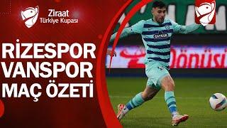 Rizespor 6-0 Vanspor| MAÇ ÖZETİ | Ziraat Türkiye Kupası 5. Tur Maçı | 17.12.2024