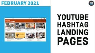 YouTube Hashtag Landing Pages