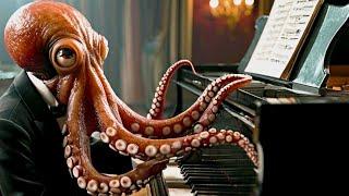 The Octopus Trial | Alien Concert Piano AI Music Video