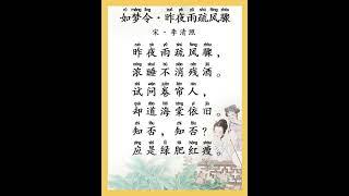 李清照的这五首诗你都会背吗？和婷婷姐姐一起来看看吧#李清照 #妇女节