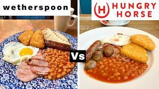 Full English Breakfast - Wetherspoons vs Hungry Horse - Who Wins?