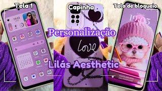 How to Make Your CELL PHONE More BEAUTIFUL - Lilac Aesthetic Customization for Android and iPhone