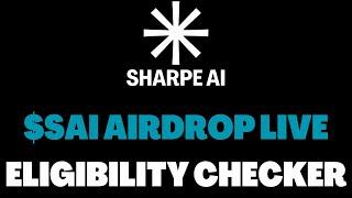 SharpeAI Airdrop ️ Season 1 Airdrop Checker Live 🪂