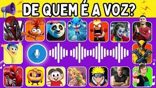  ADIVINHE O PERSONAGEM PELA VOZ | Desafio das Vozes l De quem é a voz? QUIZ