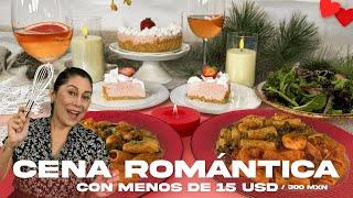 Romantic Dinner for 300 MX or 15 USD. NO-BAKE DESSERT, PASTA WITH SHRIMP Easy and Healthy | Addy