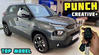 Tata Punch Top Model 2025  Tata Punch Creative Plus AMT 2025 Model Review  All Details