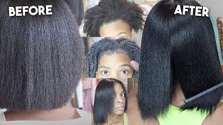 Jet Black Silk Press Routine + FAST Hair Growth Secrets! 