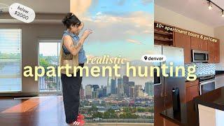 APARTMENT HUNTING in colorado (10+ apt tours, prices, size, pros & cons) *moving diaries ep2*