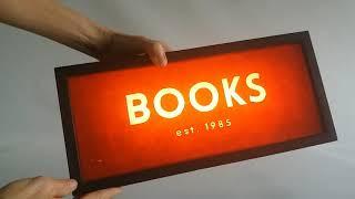 Custom Lightbox Signs, BOOKS