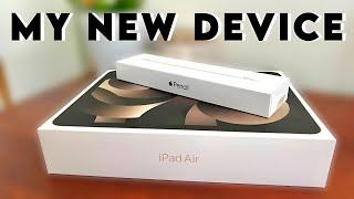 My New Device: iPad Air 5 UNBOXING 2024 - Apple iPad Air (5th Generation)