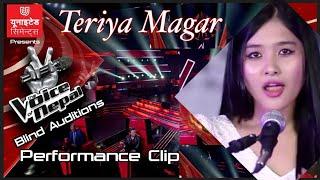 Teriya Magar | The Voice Of Nepal Season 3 | Blind Audition 2021 | Aao Naa Hindi song