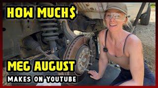 This Is How much money Meg August makes on YouTube 2024