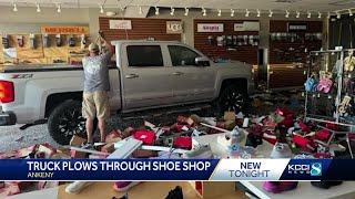 Ankeny shoe store owner picks up the pieces after man charged with OWI drives into the store