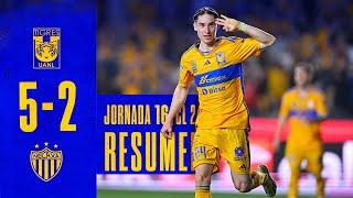  El Resumen | Tigres 5 - 2 Necaxa | Jornada 16 | Clausura 2024