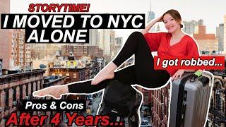 The time I moved to New York City alone and broke (it was rough) | MY STORY | Pros & Cons