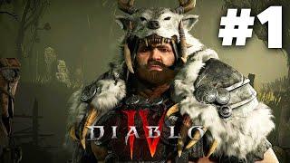 DIABLO 4 Gameplay Walkthrough Part 1 - DRUID (Full Game)