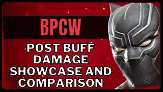 Black Panther Civil War Post Buff Damage Showcase, My Thoughts And Comparing To Other Champions!