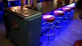 Steveo's Gameroom CUSTOM BAR with 2 IDEAL 55 Slider soda machines