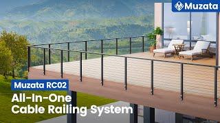 Muzata All-In-One Metal Cable Railing System ——RC02